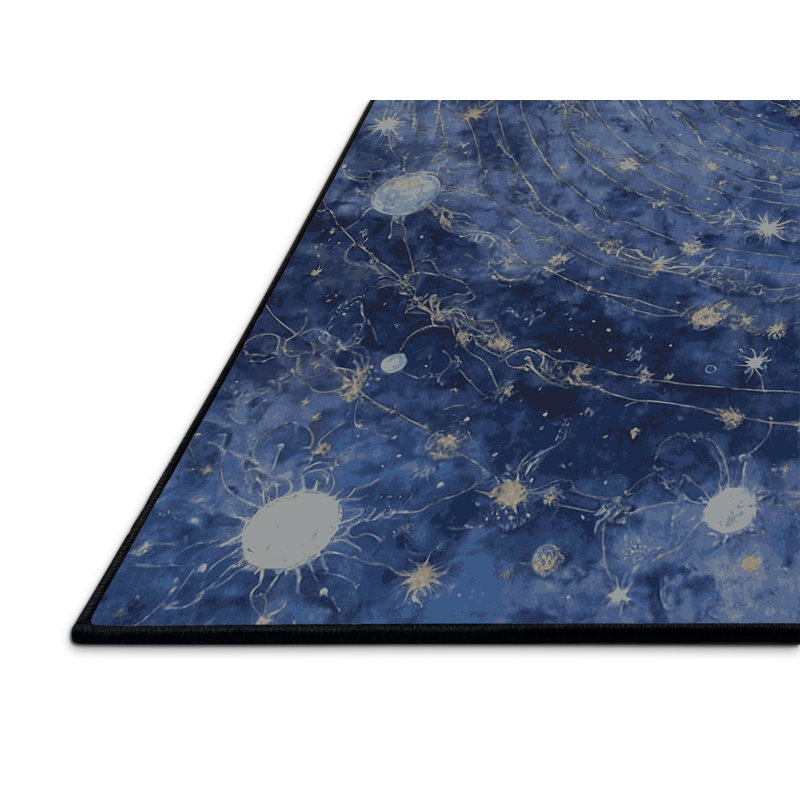 Tapis gris soyeux et moelleux, Carré 3 pi