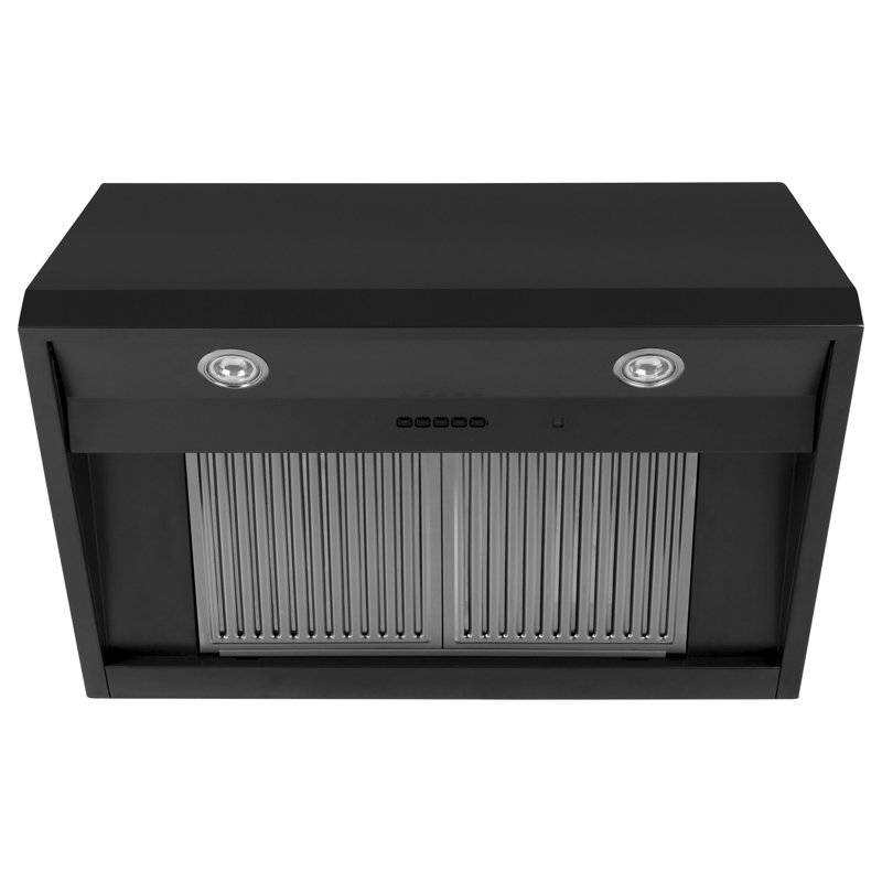 Hotte de style commercial 36 po, Noir mat