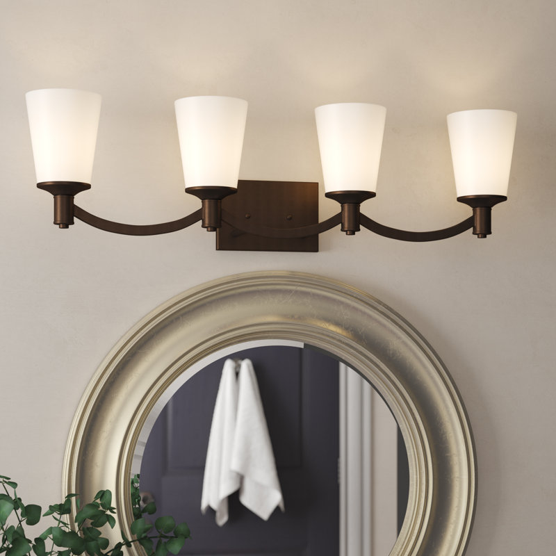 Alejandre 4 - Light Dimmable Vanity Light, Aged  Bronze