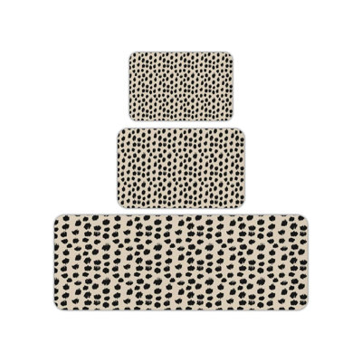 Tapis de cuisine 3 pièces Minimalist Dot Print
