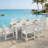 Six-piece Outdoor Patio Dining Table Set-1293898313