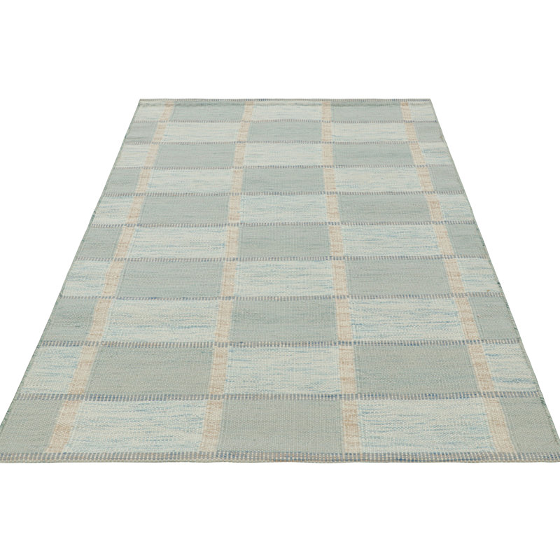 Scandinavian Wool Geometric Area Rug, Rectangle 12' x 18'