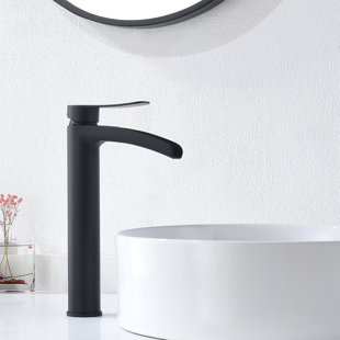 Single-Hole Single-handle Bathroom Faucet with Drain Assembly