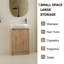Meuble-lavabo autoportant de 23 po avec lavabo et portes à fermeture douce-106367932