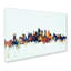 « philadelphia pa horizon blue », impression sur toile tendue-22539099