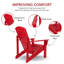 Chaise Adirondack en bois massif Grandview-1847212007
