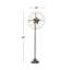 Lampe sur pied en métal et bronze