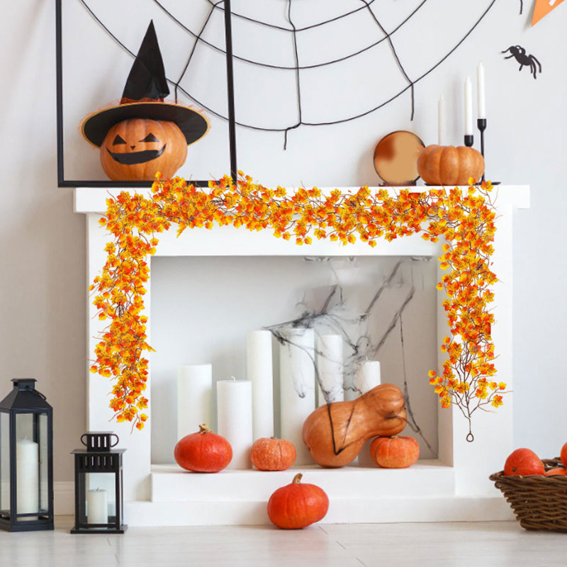 Feuilles d'érable artificielles d'Halloween