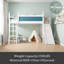 Lit mezzanine simple avec tablettes de rangement et garde-robe-121325727-121325722