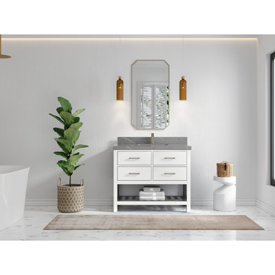 Parker 42'' Single Bathroom Vanity with Top