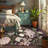 Floral Machine Washable Area Rugs for Living Room Bedroom Soft Non-Slip Vintage Dining Room Rug Low Pile Botanical Floor Carpet for Kids Room Classroom-905521944