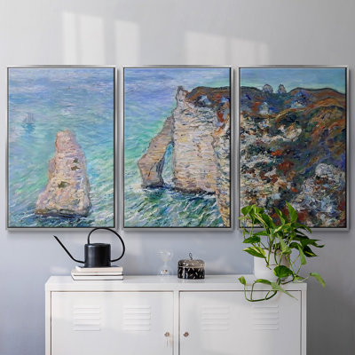 " The Rock Needle And The Porte D'Aval, 1886 Q " 3 - Pieces