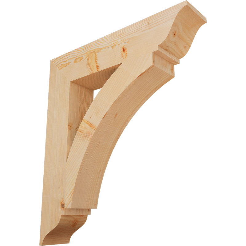 Thorton Traditional Bracket, Douglas Fir (Smooth), 34"H x 5.5"W x 30"D