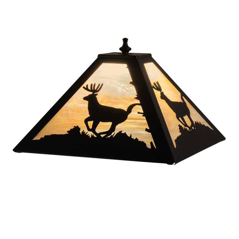 Deer 6.5'' H Glass Square Lamp Shade