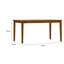 Table de salle à manger rectangulaire Nova 60 pouces, pieds fuselés-1301147968-1301147969