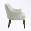 Chaise d'appoint avec dossier capitonné et pieds robustes-128188011
