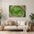 Op Art 64 Green Metal Wall Art