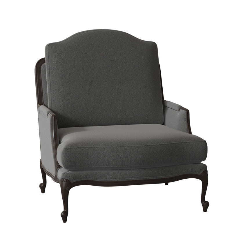 St. Helena 32" Wide Armchair, Margaret Lipstick, American Walnut