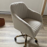 Adan Task Chair Etta Avenue Upholstery Color: Tan