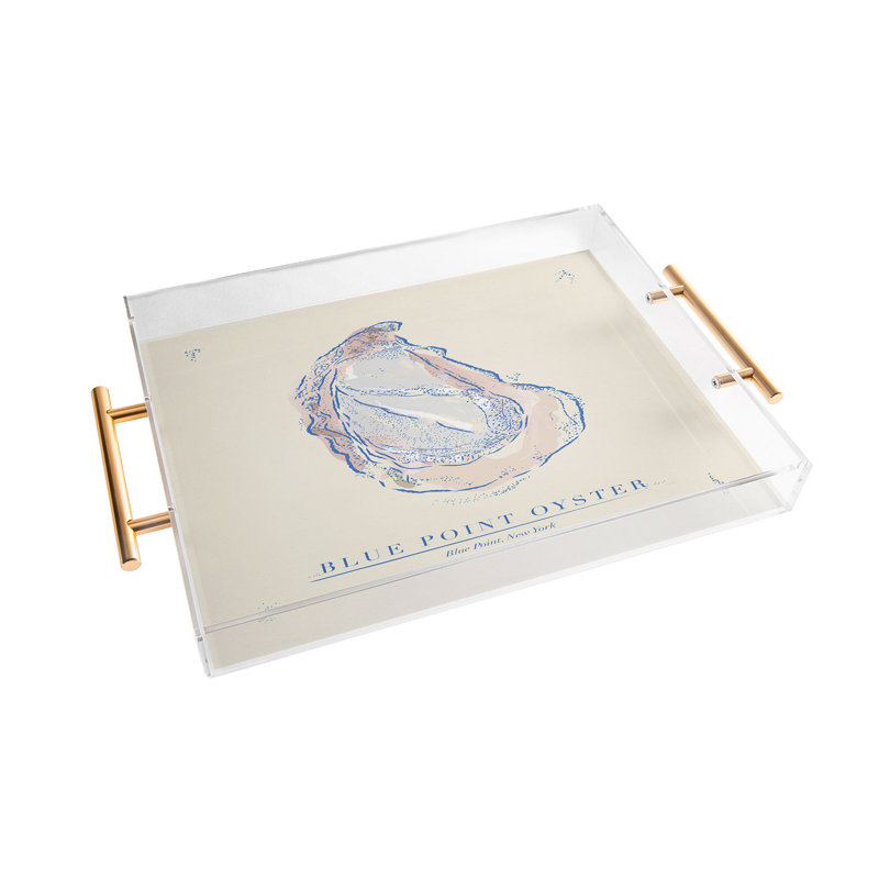 ad Oyster Blue Acrylic Tray