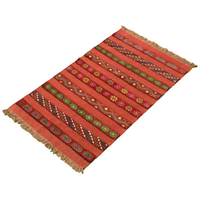 Wool Striped Indoor Rug