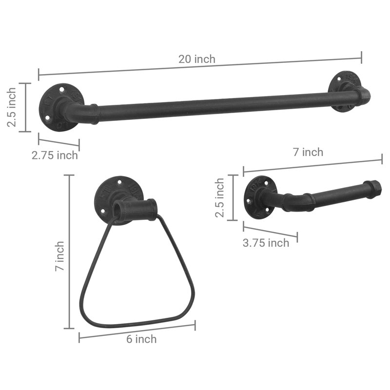 3 - Piece Bathroom Hardware Set