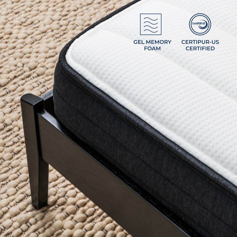 Twin 8" Gel Memory Foam Hybrid Mattress