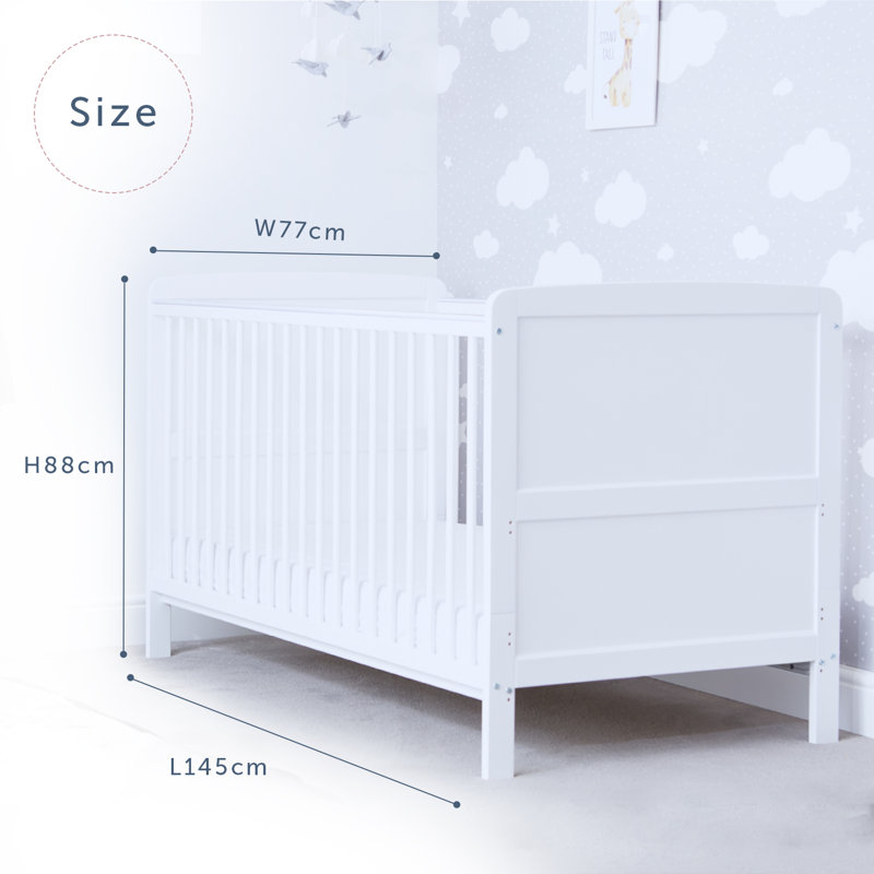 Travis Cot Bed, White