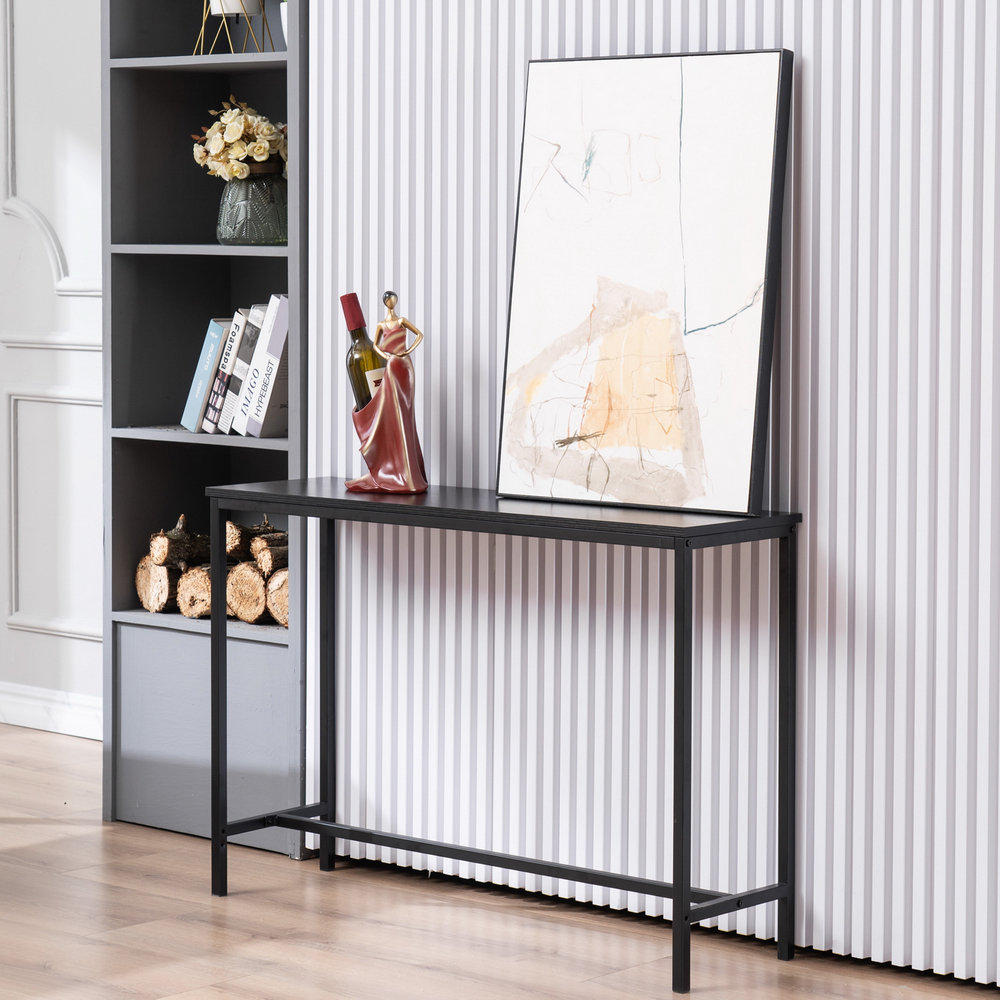 Owings console table with best sale 2 shelves