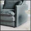 Chaise d'appoint moderne avec repose-pieds