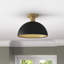 Darrah Single Light Metal Semi Flush Mount-945045504