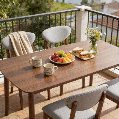 (Old SKU:T3971S00214)Stable Dining Table Set,Compact Kitchen Table and Chairs,Modern Style 5-piece Dining Table Set