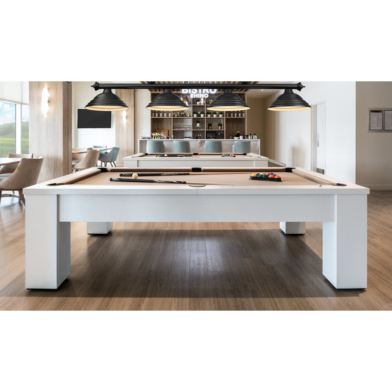 Billard 4 lumières Annaleisa, Noir mat, Noir
