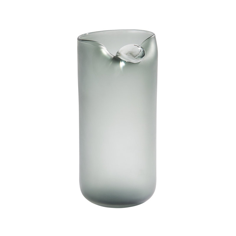 Poise Vase, 12.75" H x 5.75" W x 5.75" D, Gray