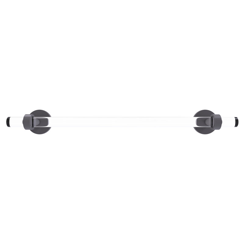 Barre à serviettes murale clearview, Gris mat, H 3,8 po x l 22 po x P 2,6 po