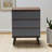 Fleeton Manufactured Wood 3 Drawer Dresser in Gray, 29.86'' H X 23.29'' W X 15.50'' D