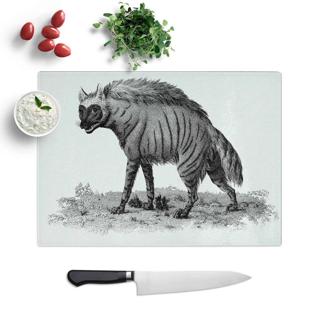 Tempered Glass Hyena by George Shaw Chopping Board