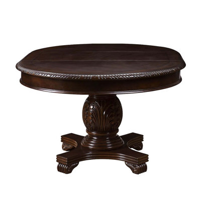 Single Pedestal Table, Espresso