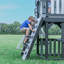 Backyard Discovery Whispering Point Cedar Swing Set with Web Disc Swing & Play Kitchen