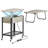 Haigh End Table with Removable Laptop Desk and Charging Stations-231917265