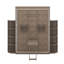 Grand lit escamotable rotatif avec armoire murale cachée, tablettes latérales à 3 niveaux, bureau convertible et supports de rangement supplémentaires-796416821