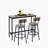 Jazire Counter Stool with Metal Frame