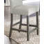 Ensemble de 2 chaises à hauteur de comptoir en tissu