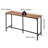 Bar Table, 1PCS 53″ Kitchen Bar Table, Tall Dining Tables with Rounded Edge, Rectangular High Top Kitchen Tables for Balcony, Living Room, Light Brown, Black, Extended Horizontal Design
