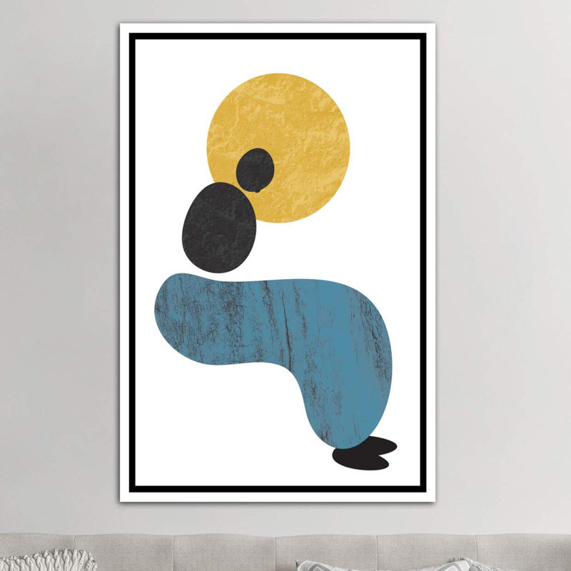 « abstract lady » par flatowl-impression sur image, Toile blanche encadrée, H 48 po x l 32 po x P 1,5 po
