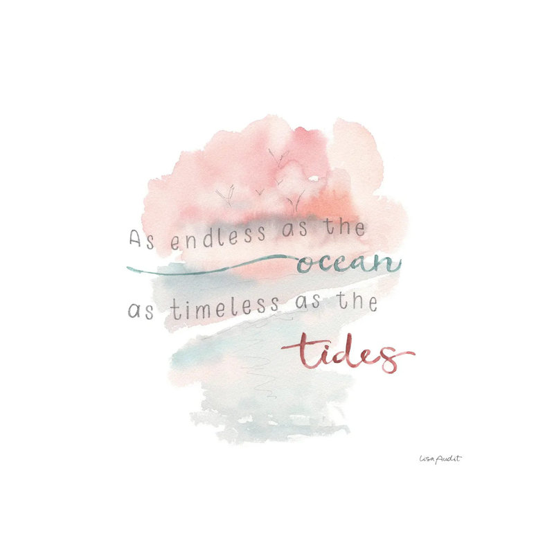 Endless As The Ocean by Lisa Audit - Wrapped Canvas Painting, 30.48 cm H x 30.48 cm W