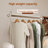 Double Hanging Rail Clothing Rack with Storage Tray