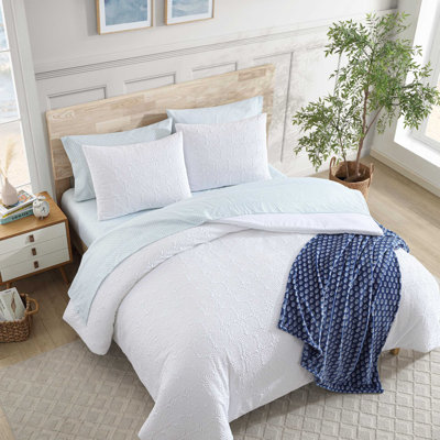 Ensemble d'édredon pour lit simple XL réversible Nautica
