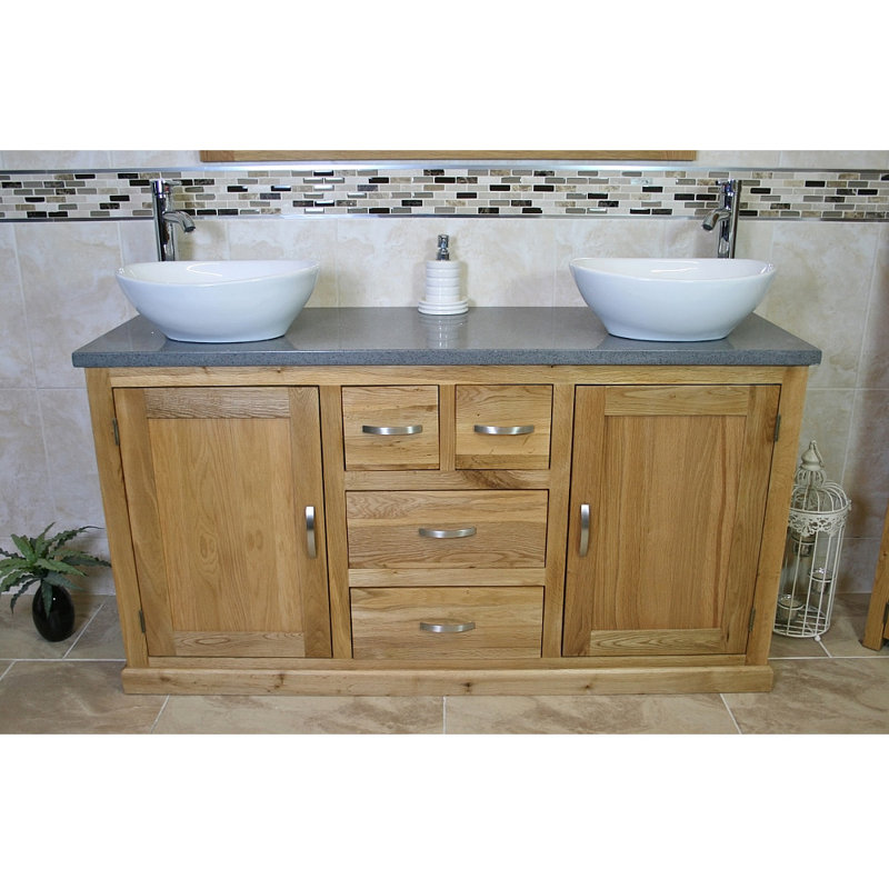 Aracely 1430mm Bathroom Vanity with Vessel Ceramic Basin, Grey