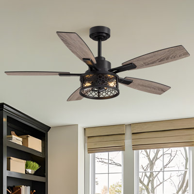 52 Inch Ceiling Fans With Lights Kit And Remote & App Control Farmhouse Ceiling Fan